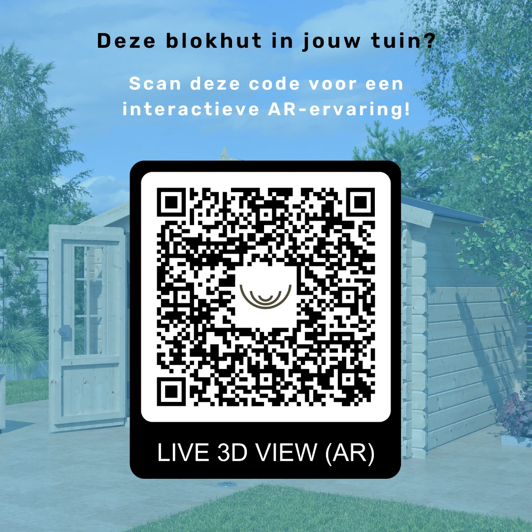 Woodlands Blokhut QBH2 300 x 300 cm - Afbeelding 6